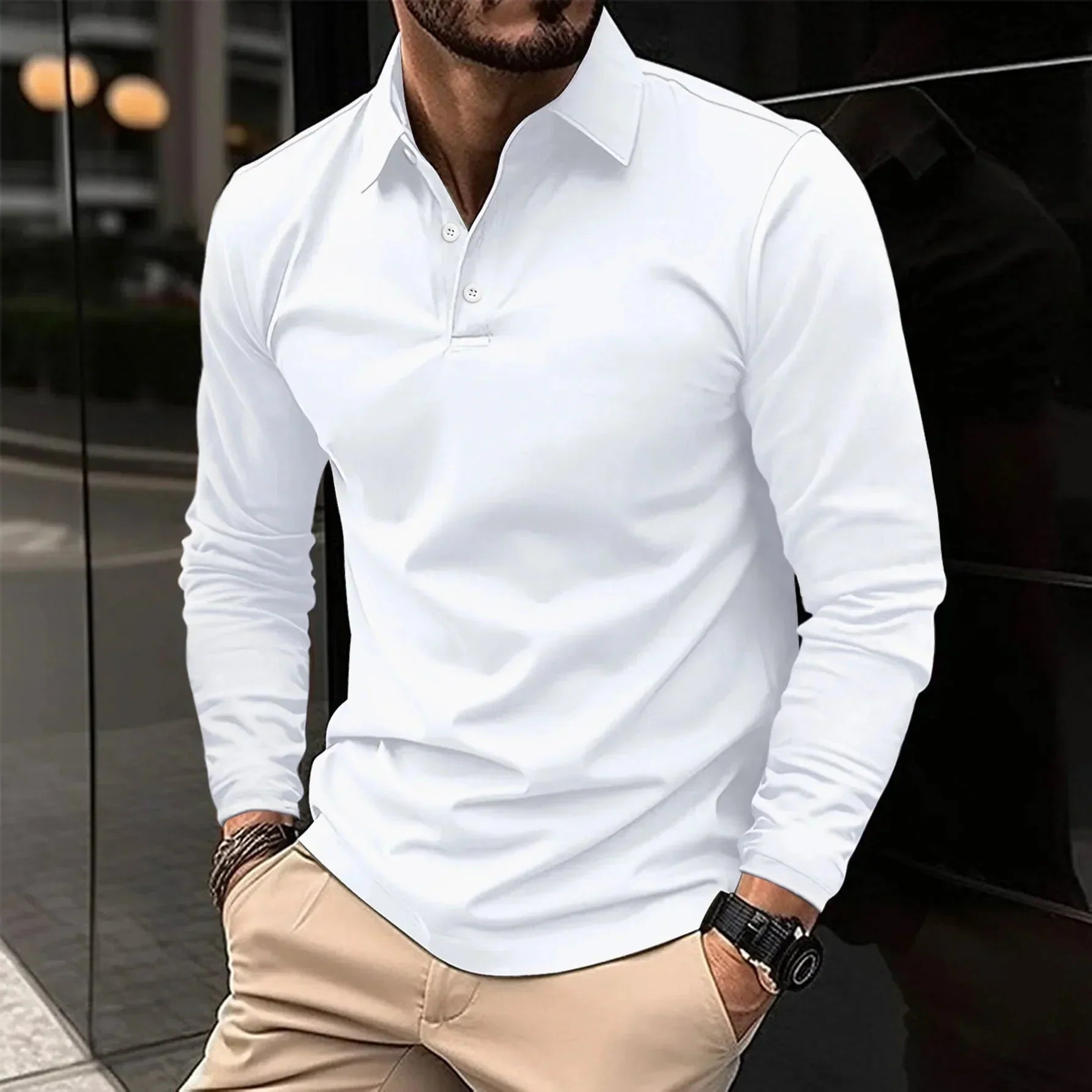 Oranji ® | Premium lange mouwen polo shirt