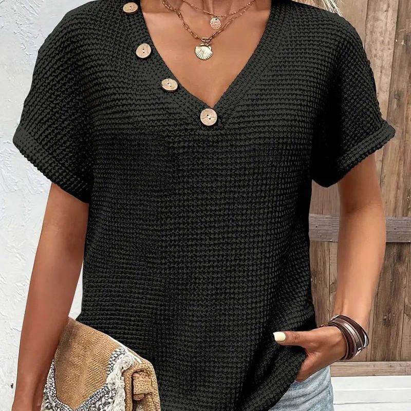 Oranji ® | CozyChic | Top met korte mouwen