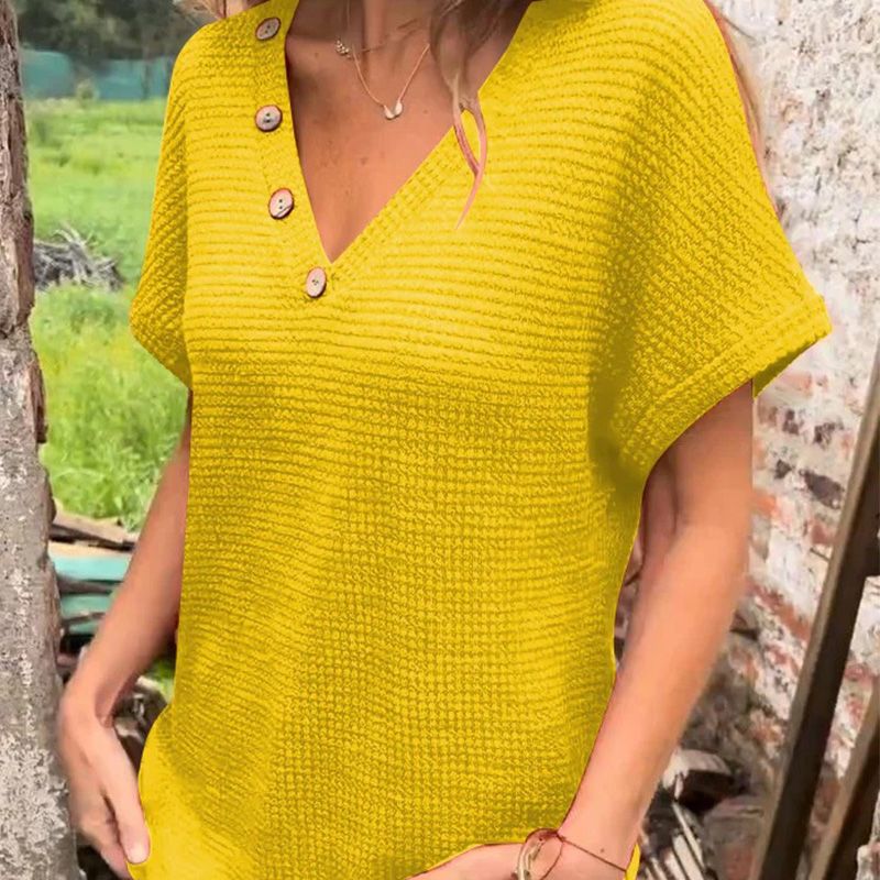 Oranji ® | CozyChic | Top met korte mouwen