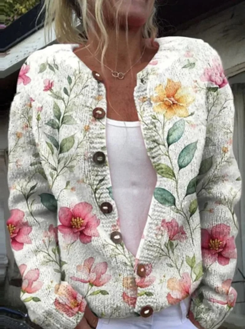 Oranji ® | Kenza | Stijlvol Bloemenprint Vest