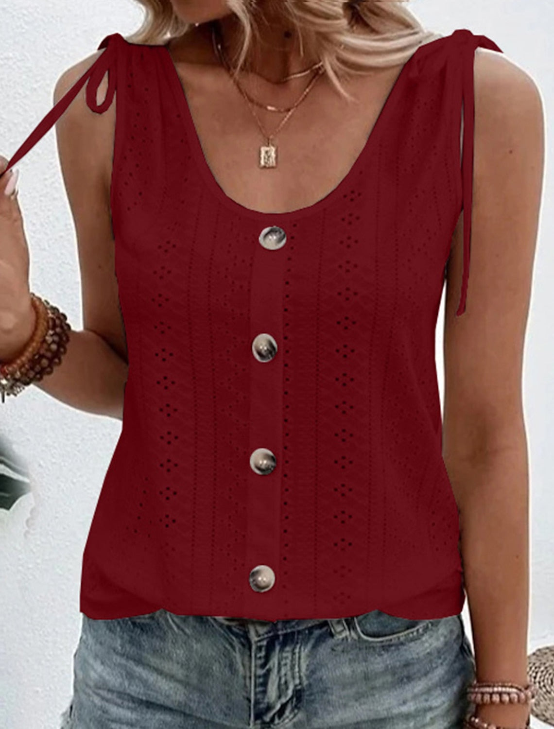 Oranji ® | Sara | Mouwloze Blouse (Bijna uitverkocht)